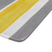 Gelbe graue Streifen - Moderne 2 Schneidebrett (Ecke)