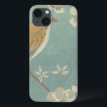 Gelbe, graue und beige Vögel auf einem Zweig Case-Mate iPhone Hülle<br><div class="desc">Chariklia Zarris ist bekannt für ihre abstrakten Kunstwerke. In diesem zeichn eines Vogelprofils auf blauem aquamarinem Hintergrund hat sie die Einfachheit des Vogels erfunden. Die weißen Blume fügen eine romantische Touch hinzu. Passen Sie Ihr liebstes Zazzle-Produkt mit diesem schönen Bild an.</div>