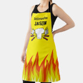 Gelbe GRILLEN Grillmaster-Schürze Personalisiert Schürze (InSitu)