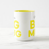 Gelbe Große Tasse | Große Tasse | Script-Individue (Zentrum)