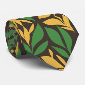 Gelbe grüne Blätter Krawatte (Gerollt)