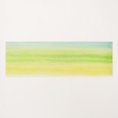 Gelbe grüne blaue Pastel fröhlich Yogamatte (Rückseite (Horizontal))