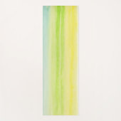 Gelbe grüne blaue Pastel fröhlich Yogamatte (Vorderseite)