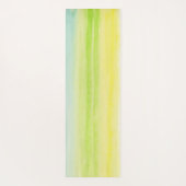 Gelbe grüne blaue Pastel fröhlich Yogamatte (Rückseite)