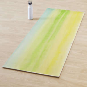 Gelbe grüne blaue Pastel fröhlich Yogamatte