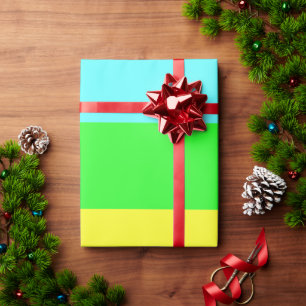 Gelbe, grüne, blaue Streifen von Shirley Taylor Geschenkpapier