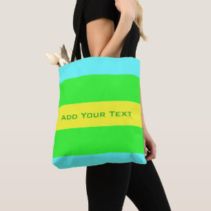 Gelbe, grüne, blaue Streifen von Shirley Taylor Tasche