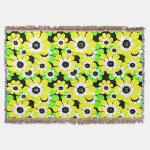 Gelbe grüne Blume Decke