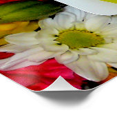 Gelbe grüne Blume Mix Poster (Ecke)