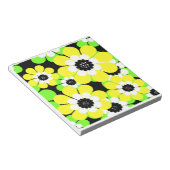 Gelbe grüne Blume Notizblock (angewinkelt)