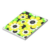 Gelbe grüne Blume Notizblock (Rotiert)