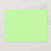 Gelbe grüne Blumenüberdacht Einladung (Rückseite)