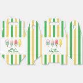 Gelbe grüne Eiscreme für den Pop Babydusche Geschenkschachtel (Ungeklappt)