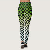 Gelbe grüne Fade-Sonnenuntergang-Leggings Leggings (Rückseite)