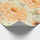 Gelbe grüne Farbe Geschenkpapier (Ecke)