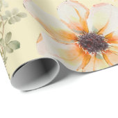 Gelbe grüne Farbe Geschenkpapier (Rolleneckpunkt)