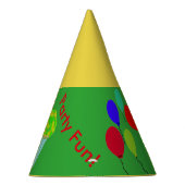 Gelbe Grüne Kupcake Geburtstagshaare Partyhütchen (Rechts)