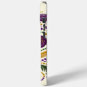 Gelbe, grüne lila Lilie Federn Case-Mate iPhone Hülle (Rückseite / Links)