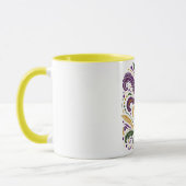 Gelbe, grüne lila Lilie Federn Tasse (Links)