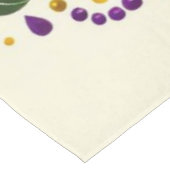 Gelbe, grüne lila Lilie Federn Tischdecke (Schrägansicht)