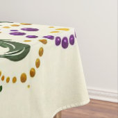 Gelbe, grüne lila Lilie Federn Tischdecke (Beispiel)