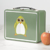 Gelbe grüne Pinguine Metall Brotdose (Beispiel)