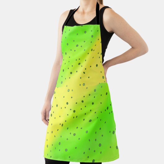 Gelbe grüne Punkte Schürze (InSitu)