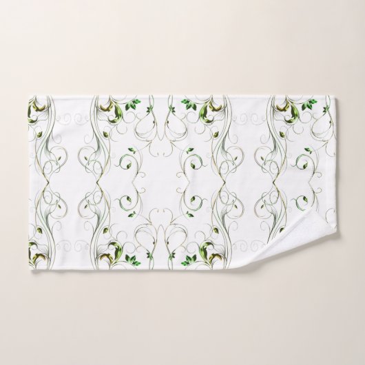 Gelbe grüne Reben Badhandtuch Set (Handtuch)