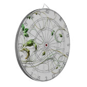 Gelbe grüne Reben Dartscheibe (Vorderseite Links)