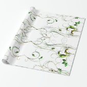 Gelbe grüne Reben Geschenkpapier (Ungerollt)