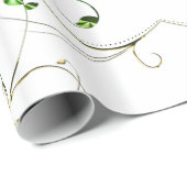 Gelbe grüne Reben Geschenkpapier (Rolleneckpunkt)