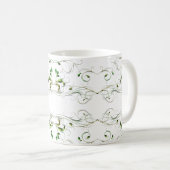 Gelbe grüne Reben Kaffeetasse (VorderseiteRechts)