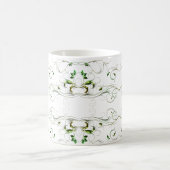 Gelbe grüne Reben Kaffeetasse (Mittel)