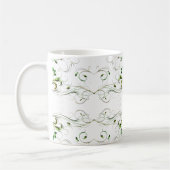 Gelbe grüne Reben Kaffeetasse (Links)