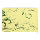 Gelbe grüne Reben Kissenbezug (Vorderseite-Links)