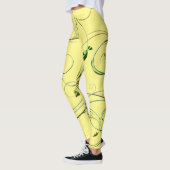 Gelbe grüne Reben Leggings (Links)