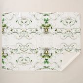 Gelbe grüne Reben Sherpadecke (Vorderseite (Horizontal))