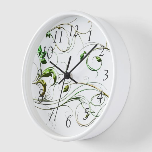 Gelbe grüne Reben Uhr (Winkel)