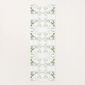 Gelbe grüne Reben Yogamatte (Rückseite)