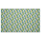 Gelbe, grüne und graue Pickleballs Stoff (Fat Quarter (45,7 x 55,9 cm))