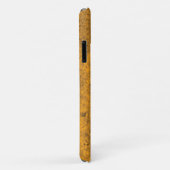 Gelbe Grunge Textur Case Mate Barely There (Hinten/Rechts)