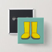 Gelbe Gummi-Regenstiefel Button (Vorne & Hinten)