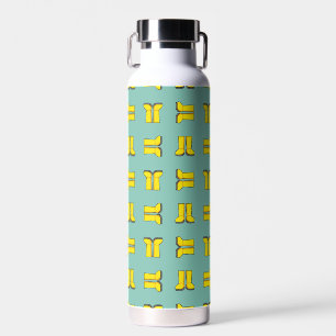 Gelbe Gummi-Regenstiefel Trinkflasche