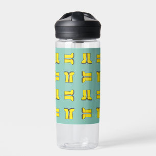 Gelbe Gummi-Regenstiefel Trinkflasche