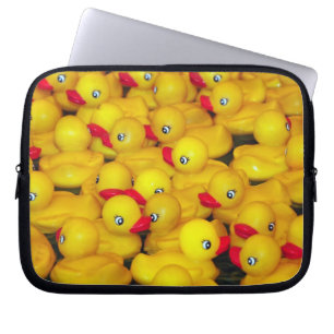 Gelbe Gummiduckies Laptophülse Laptopschutzhülle