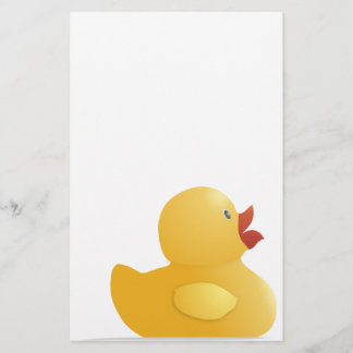 Gelbe Gummiente Briefpapier