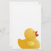 Gelbe Gummiente Briefpapier (Vorne/Hinten)