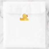 Gelbe Gummiente Dreieckiger Aufkleber (Tasche)