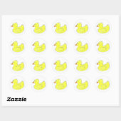 Gelbe Gummiente Encky Duckie Ducks Bird Sticker (Blatt)