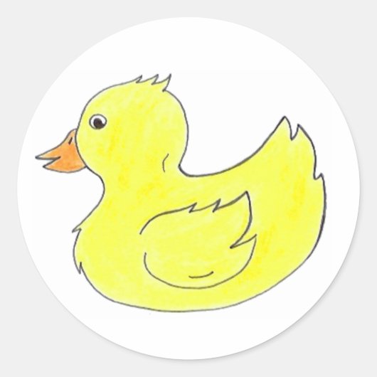 Gelbe Gummiente Encky Duckie Ducks Bird Sticker (Vorderseite)